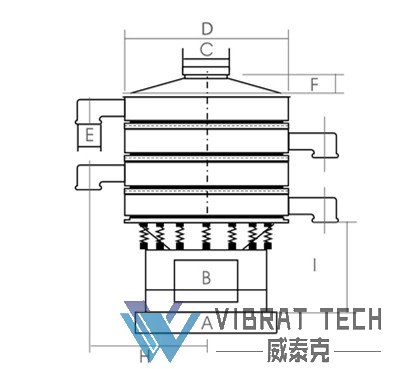 旋振筛尺寸图